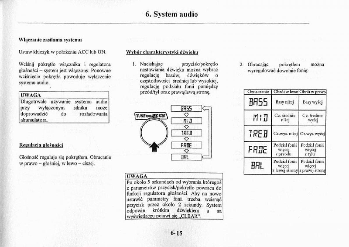 Mazda Premacy I 1 instrukcja obslugi / page 181