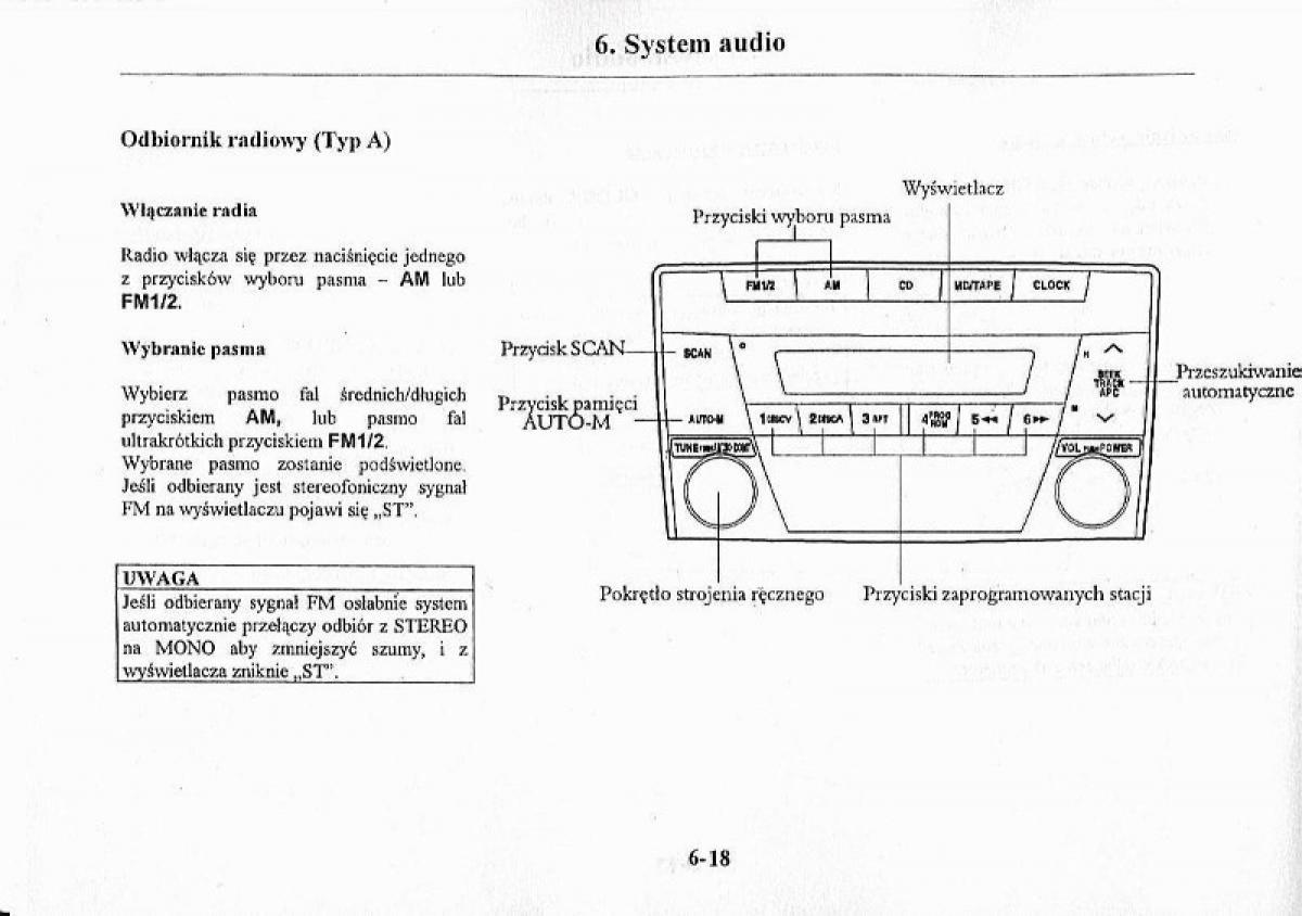 Mazda Premacy I 1 instrukcja obslugi / page 184