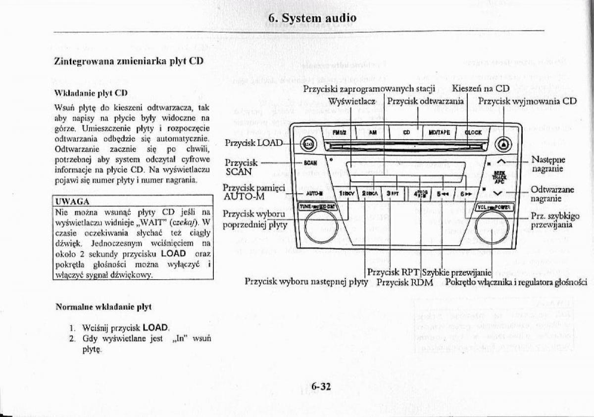 Mazda Premacy I 1 instrukcja obslugi / page 198