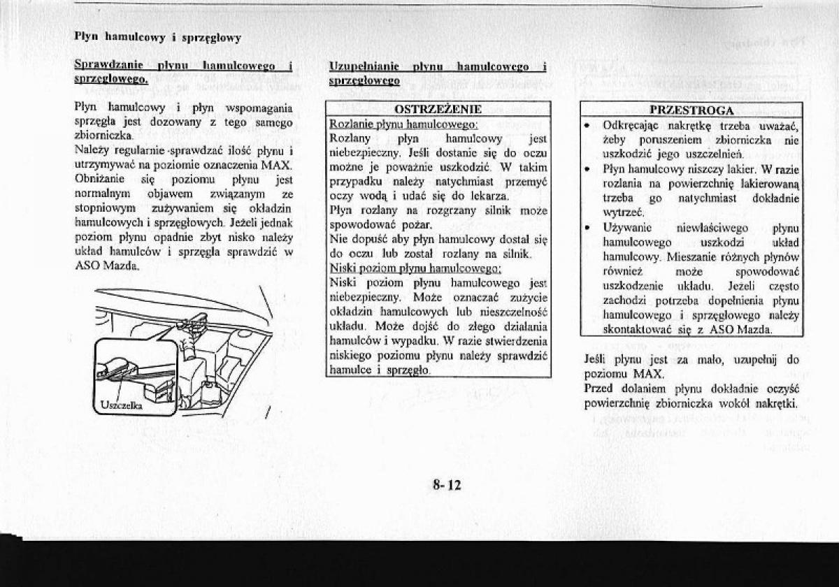 Mazda Premacy I 1 instrukcja obslugi / page 232