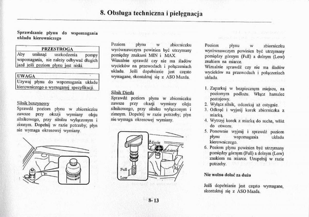 Mazda Premacy I 1 instrukcja obslugi / page 233