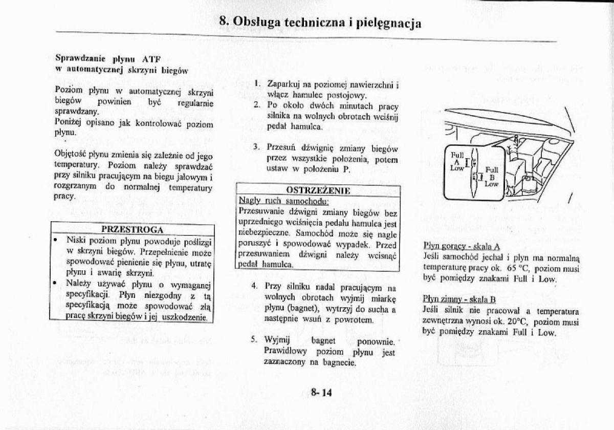 Mazda Premacy I 1 instrukcja obslugi / page 234