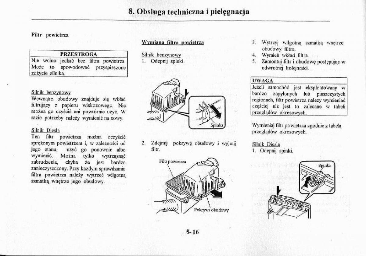 Mazda Premacy I 1 instrukcja obslugi / page 236