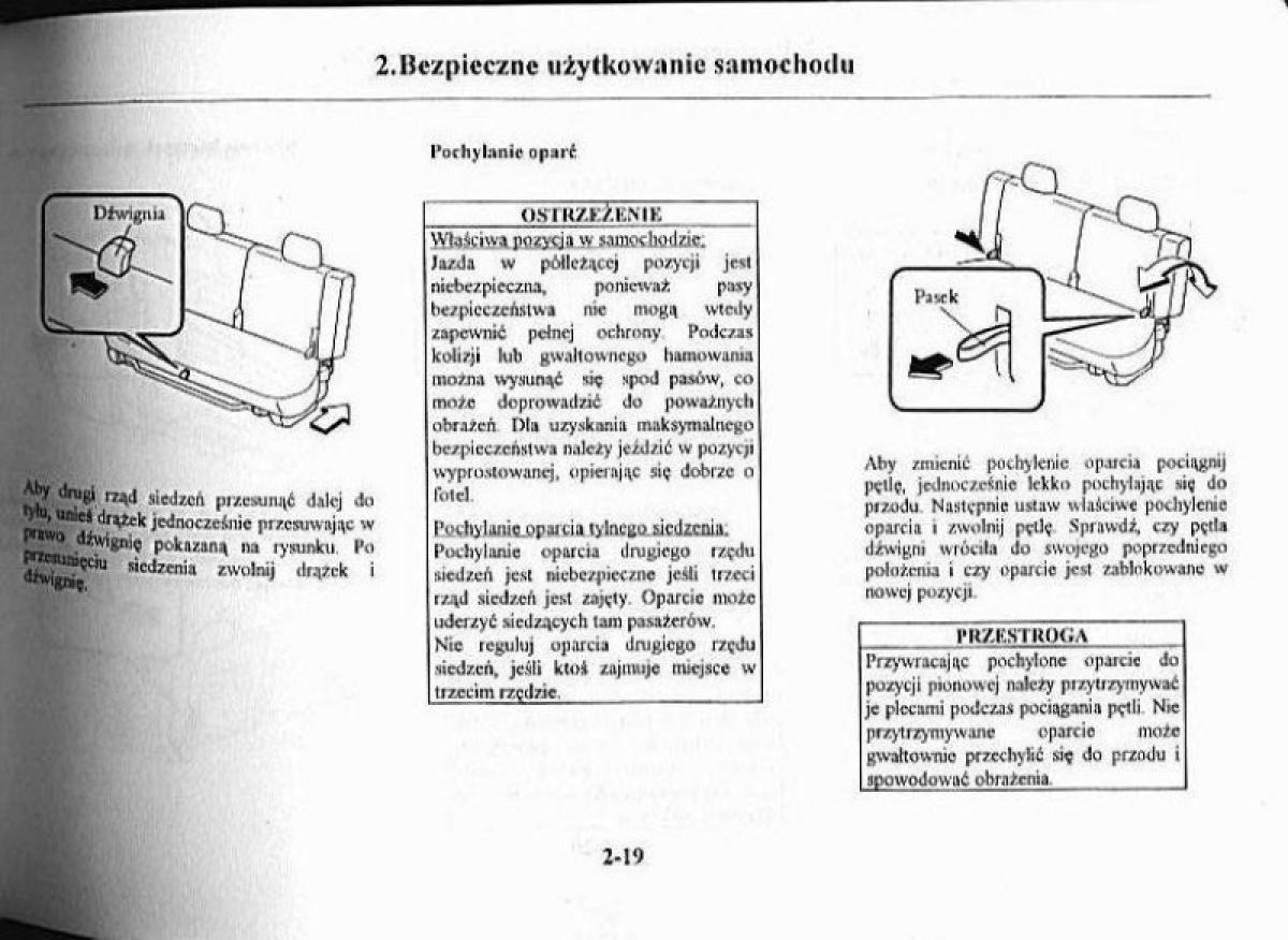Mazda Premacy I 1 instrukcja obslugi / page 24