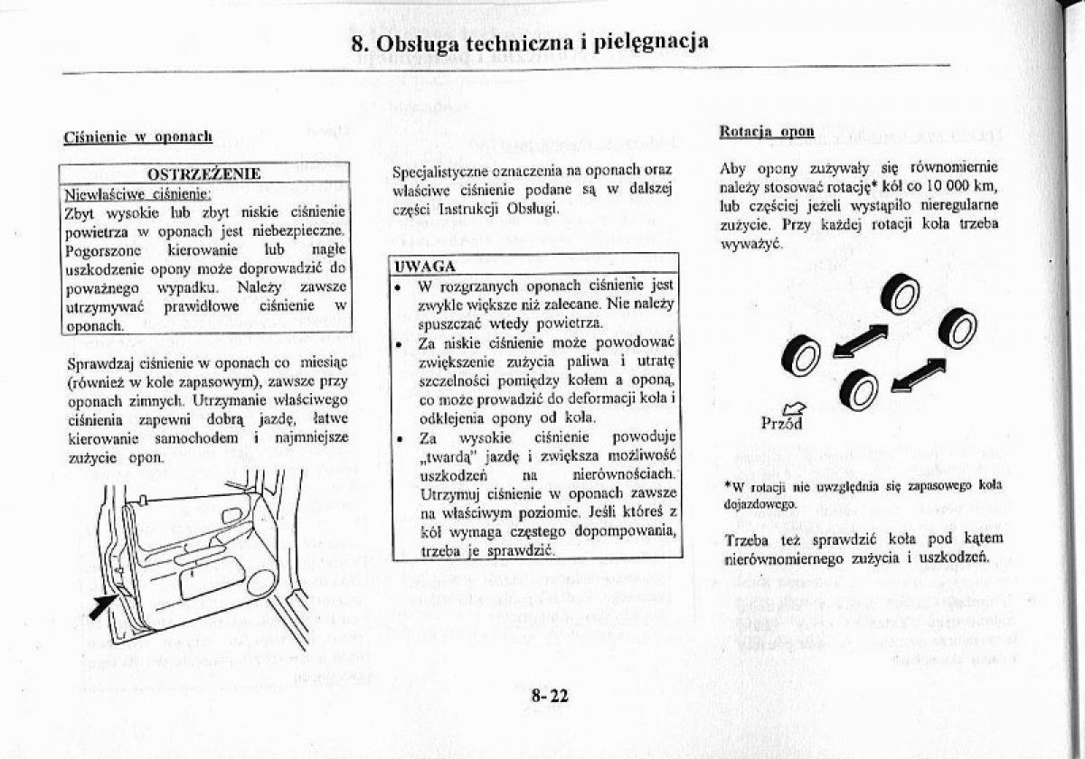 Mazda Premacy I 1 instrukcja obslugi / page 242