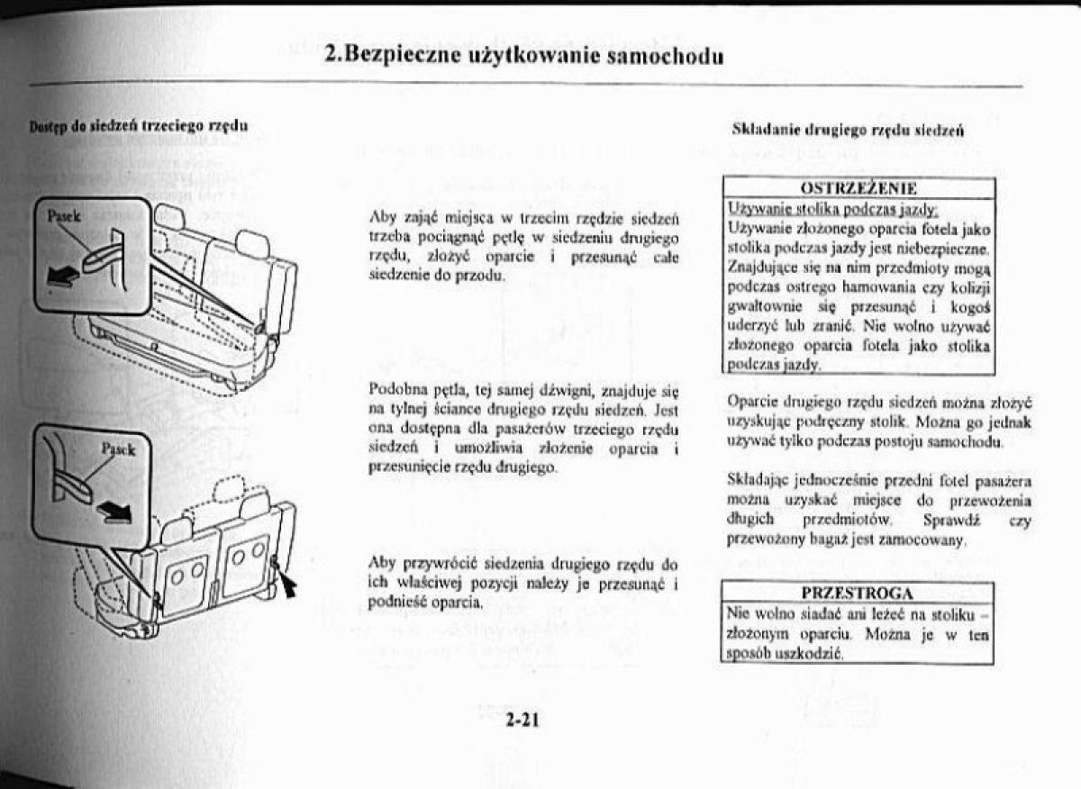 Mazda Premacy I 1 instrukcja obslugi / page 26