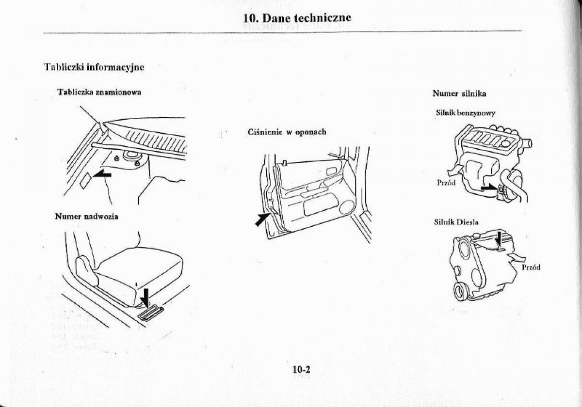 Mazda Premacy I 1 instrukcja obslugi / page 263