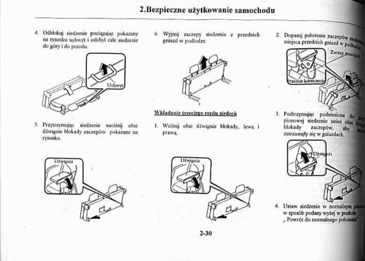 Mazda Premacy I 1 instrukcja obslugi / page 35