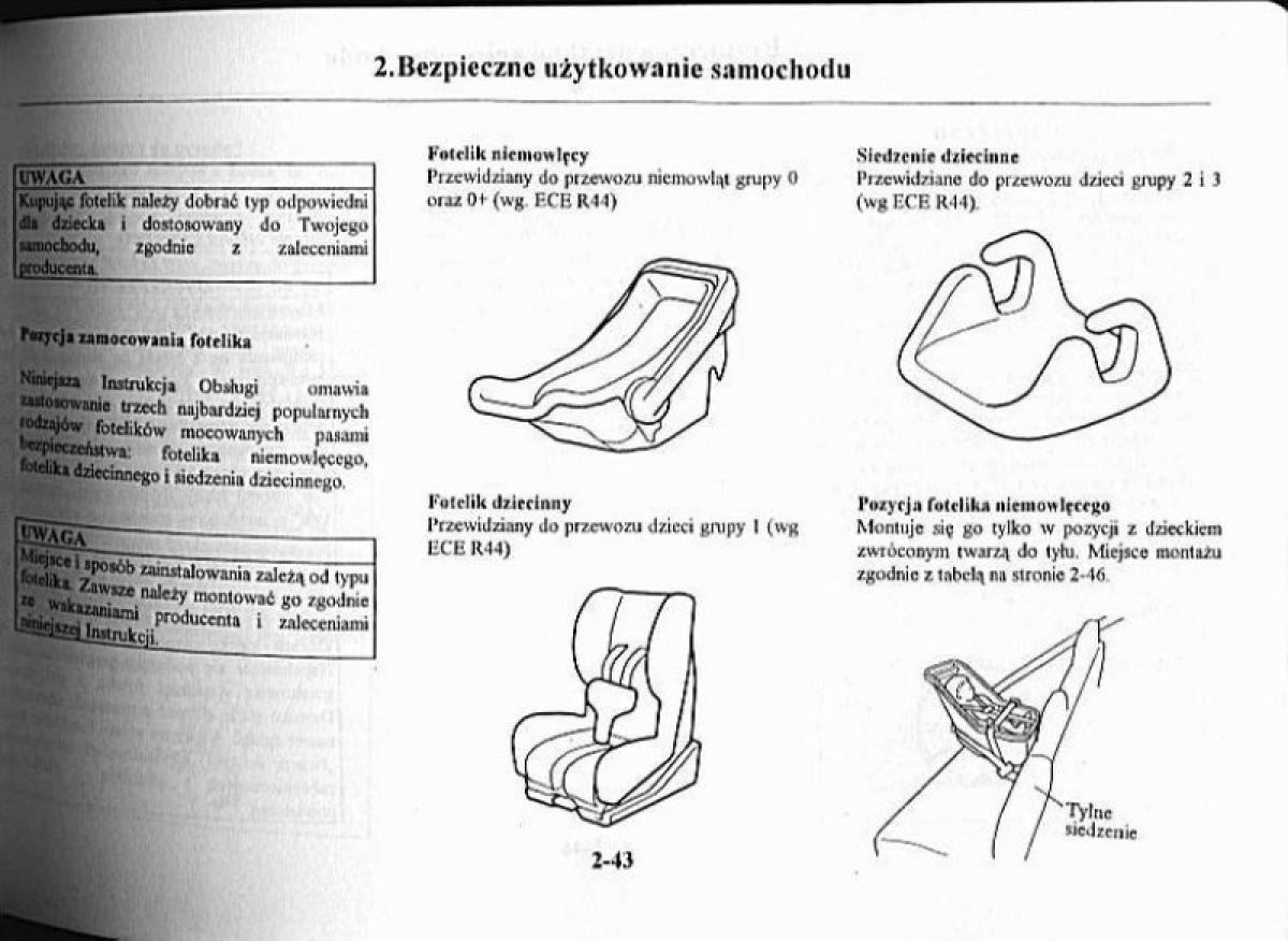 Mazda Premacy I 1 instrukcja obslugi / page 48