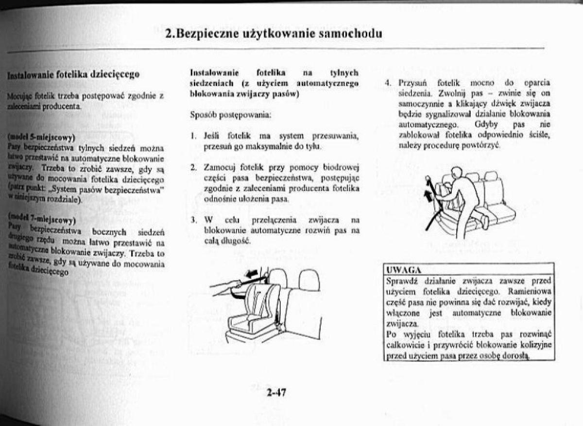 Mazda Premacy I 1 instrukcja obslugi / page 52