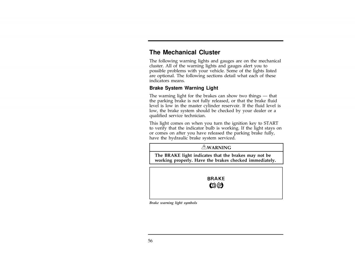 Ford Ranger owners manual / page 57