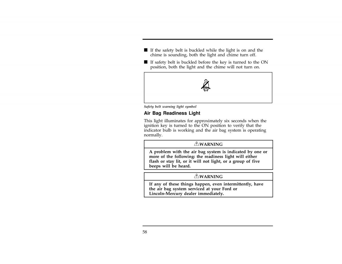 Ford Ranger owners manual / page 59