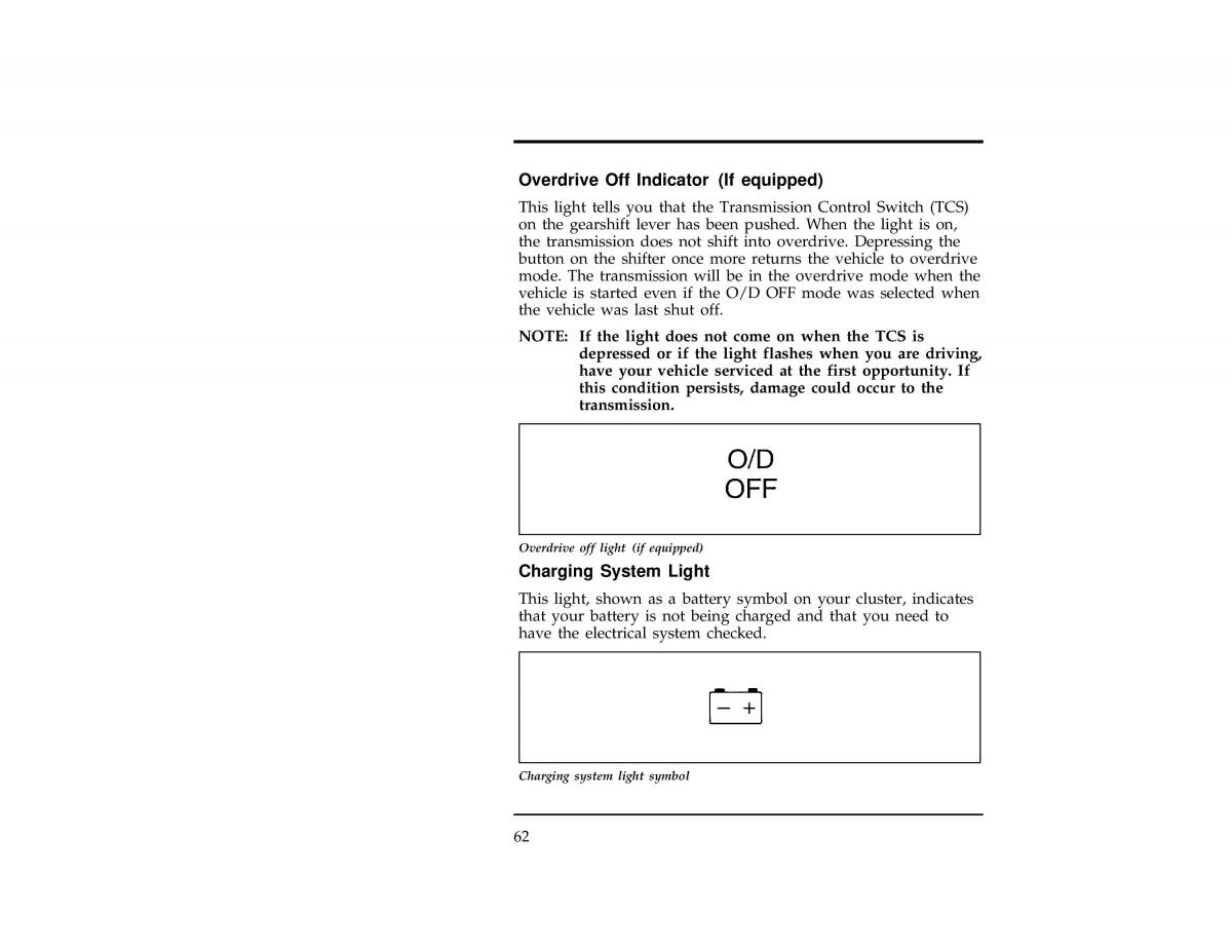 Ford Ranger owners manual / page 63