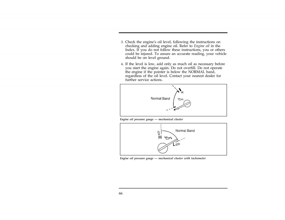 Ford Ranger owners manual / page 67