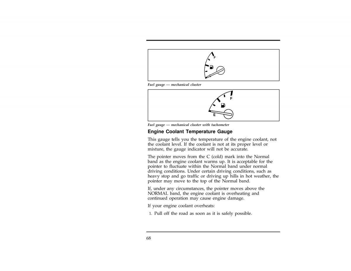 Ford Ranger owners manual / page 69