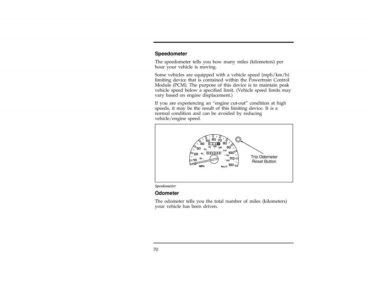 Ford Ranger owners manual / page 71