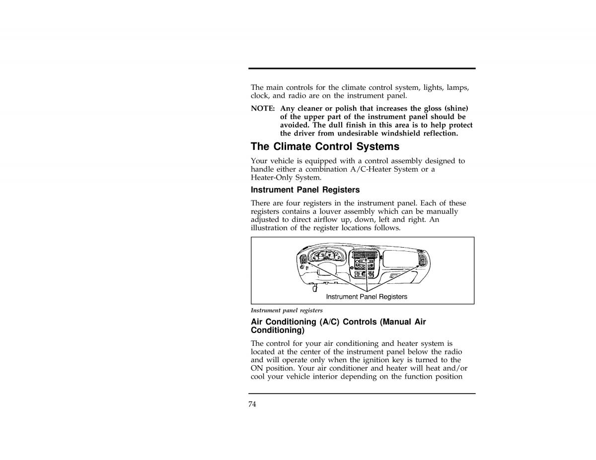 Ford Ranger owners manual / page 75