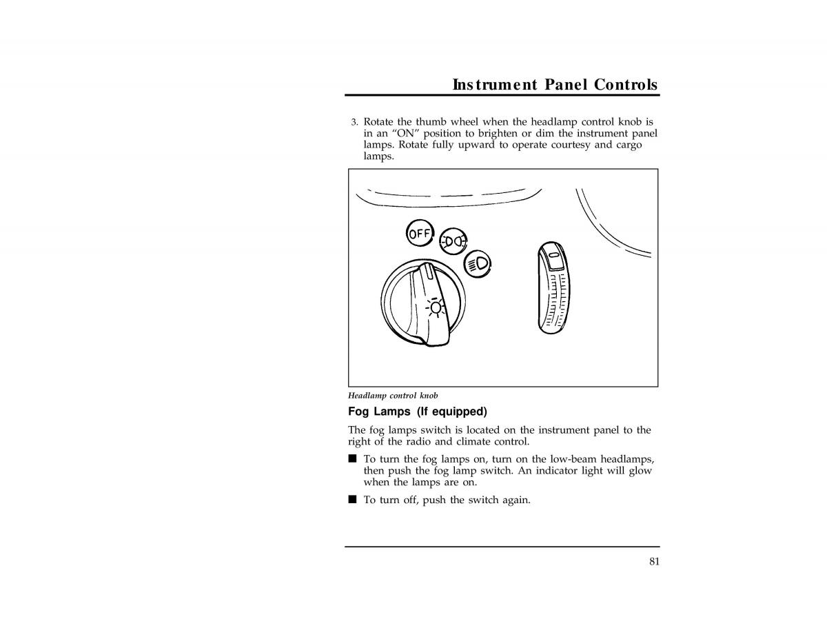 Ford Ranger owners manual / page 82