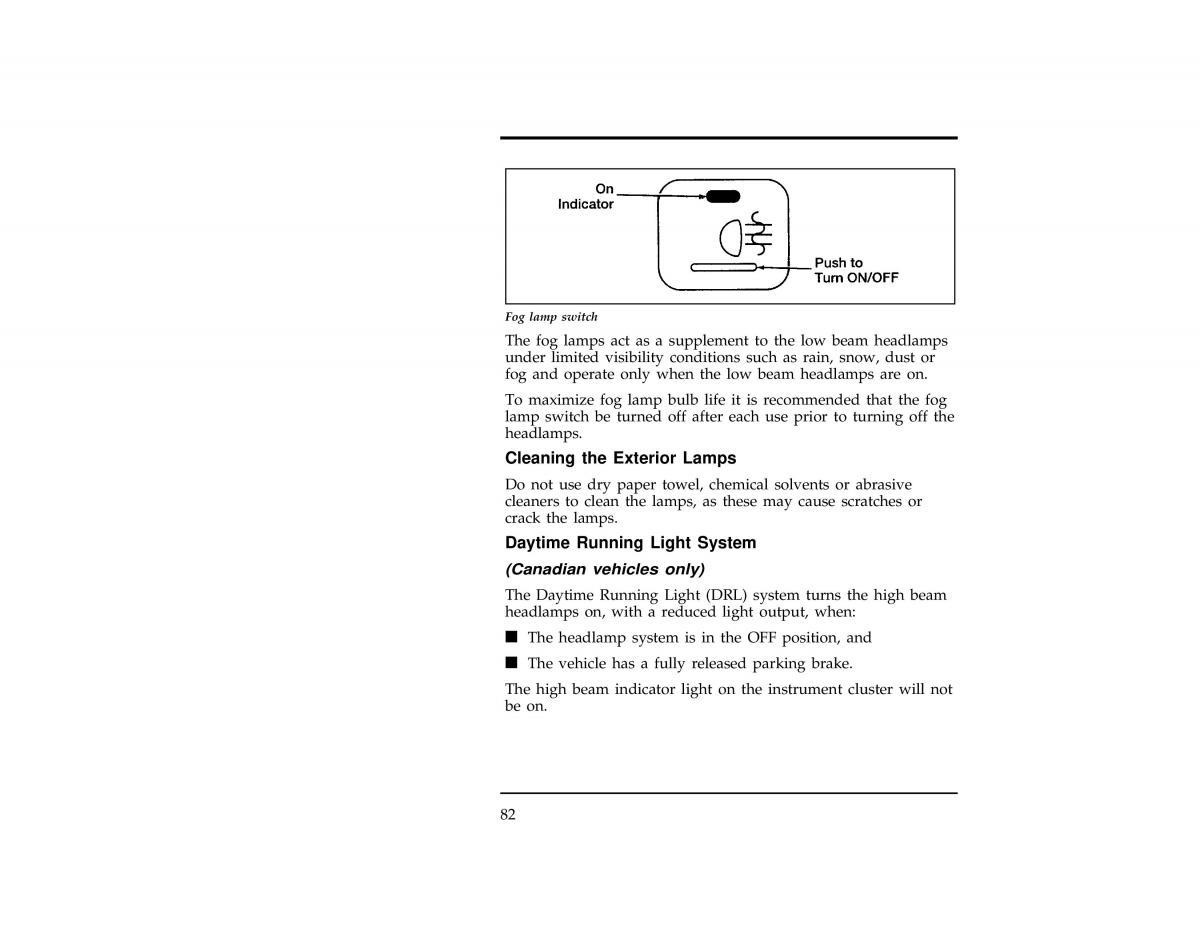 Ford Ranger owners manual / page 83