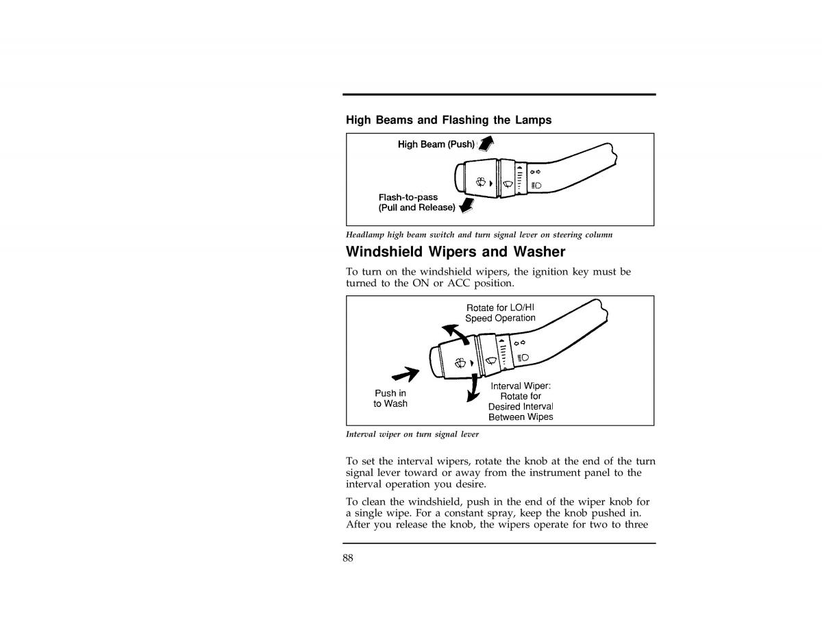 Ford Ranger owners manual / page 88