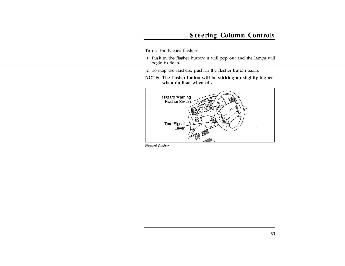 Ford Ranger owners manual / page 91