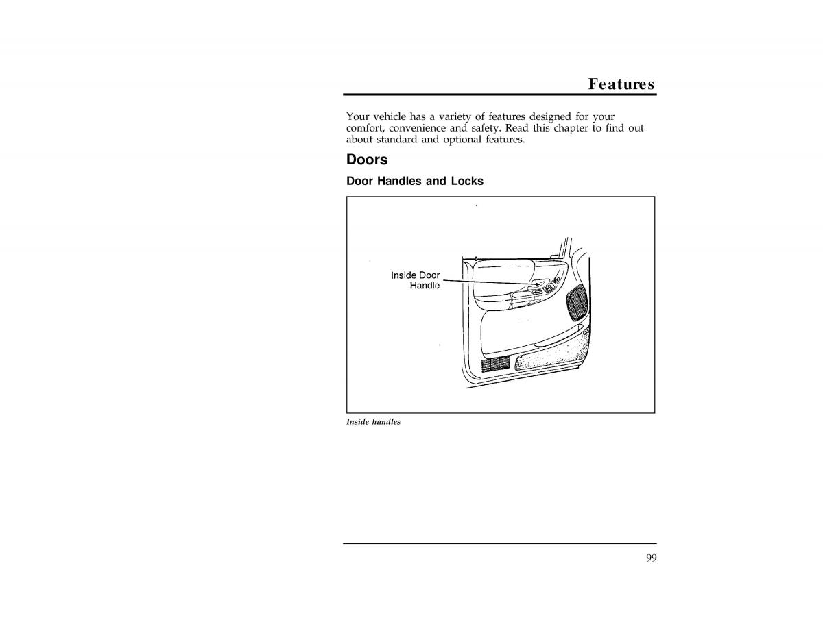 Ford Ranger owners manual / page 99