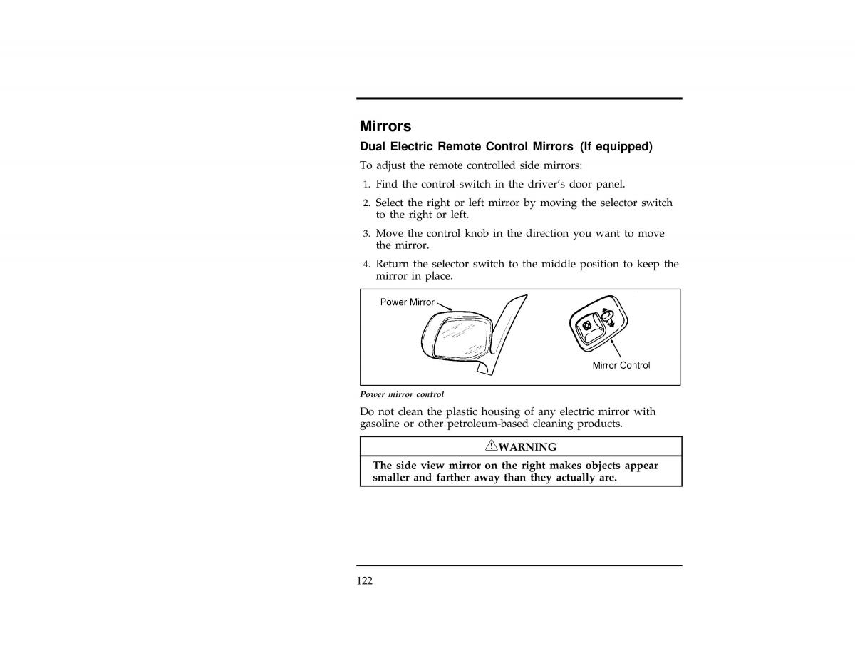 Ford Ranger owners manual / page 122