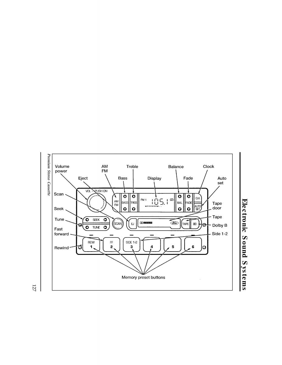 Ford Ranger owners manual / page 127