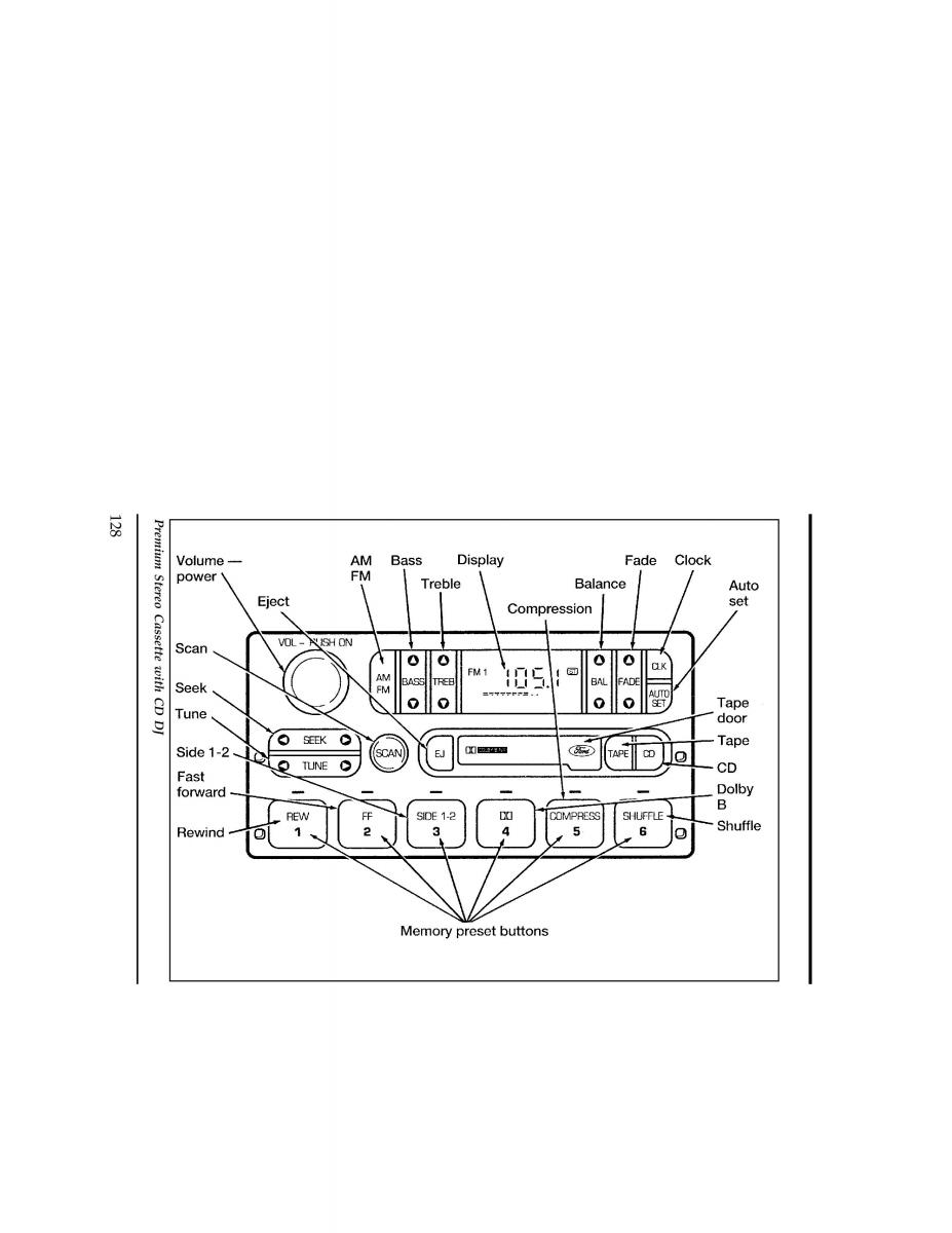 Ford Ranger owners manual / page 128