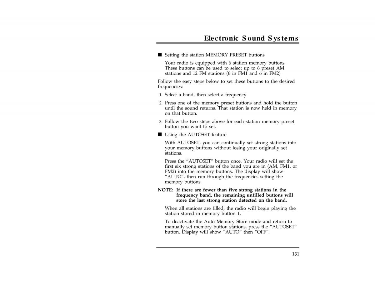 Ford Ranger owners manual / page 131