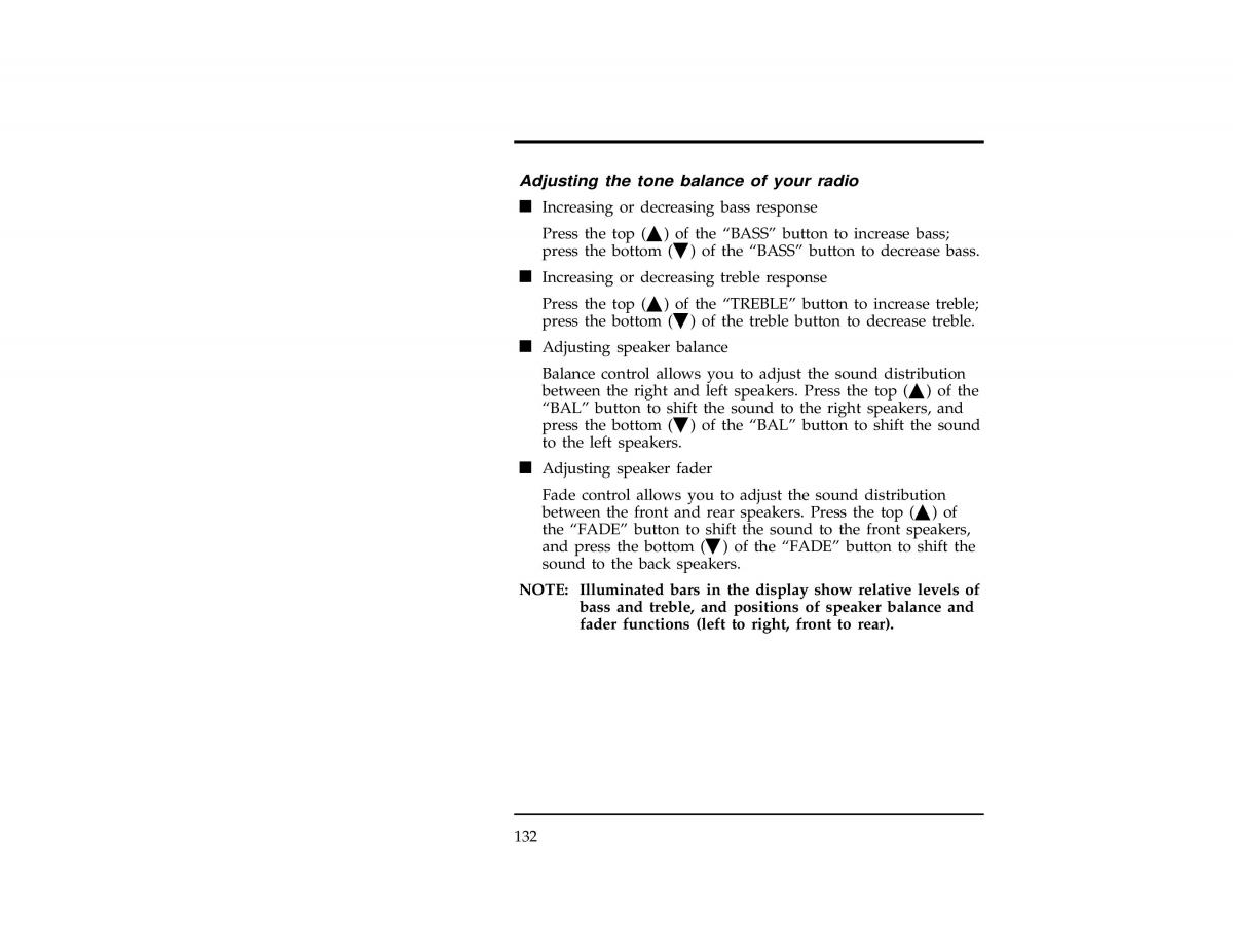 Ford Ranger owners manual / page 132