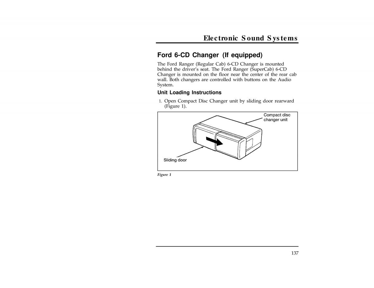 Ford Ranger owners manual / page 137