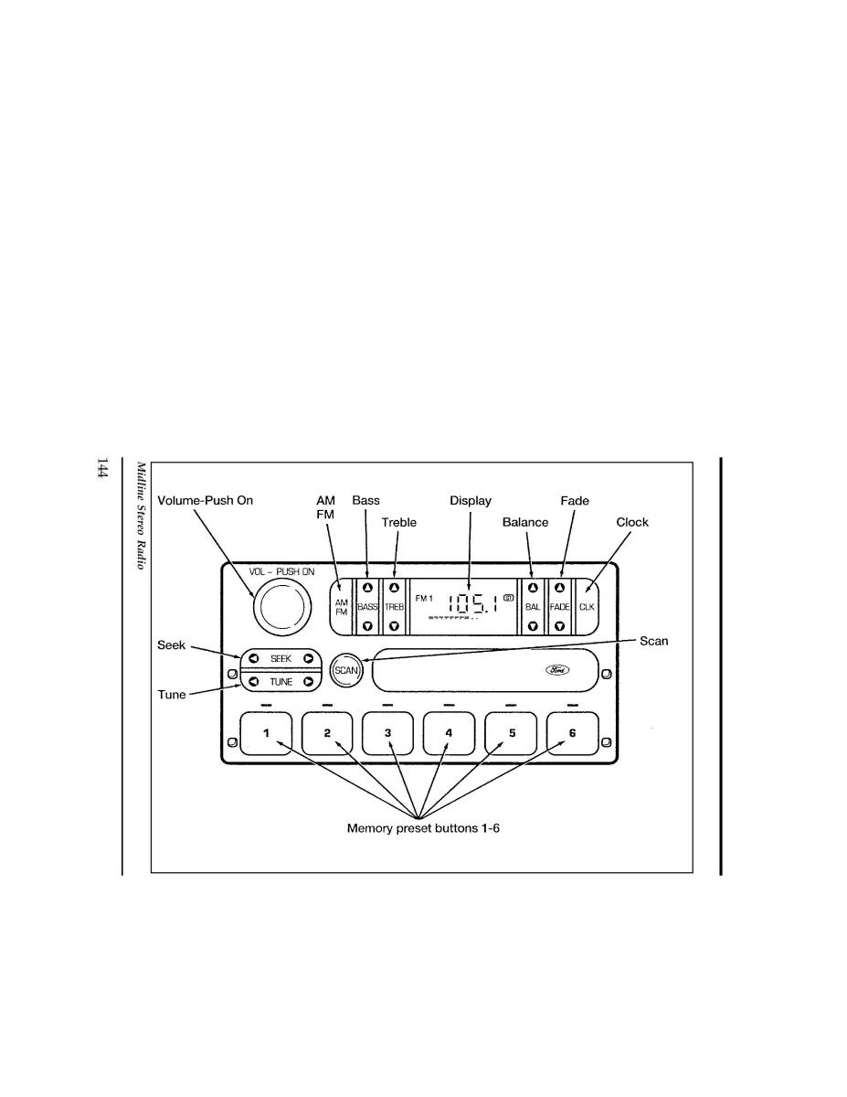 Ford Ranger owners manual / page 144