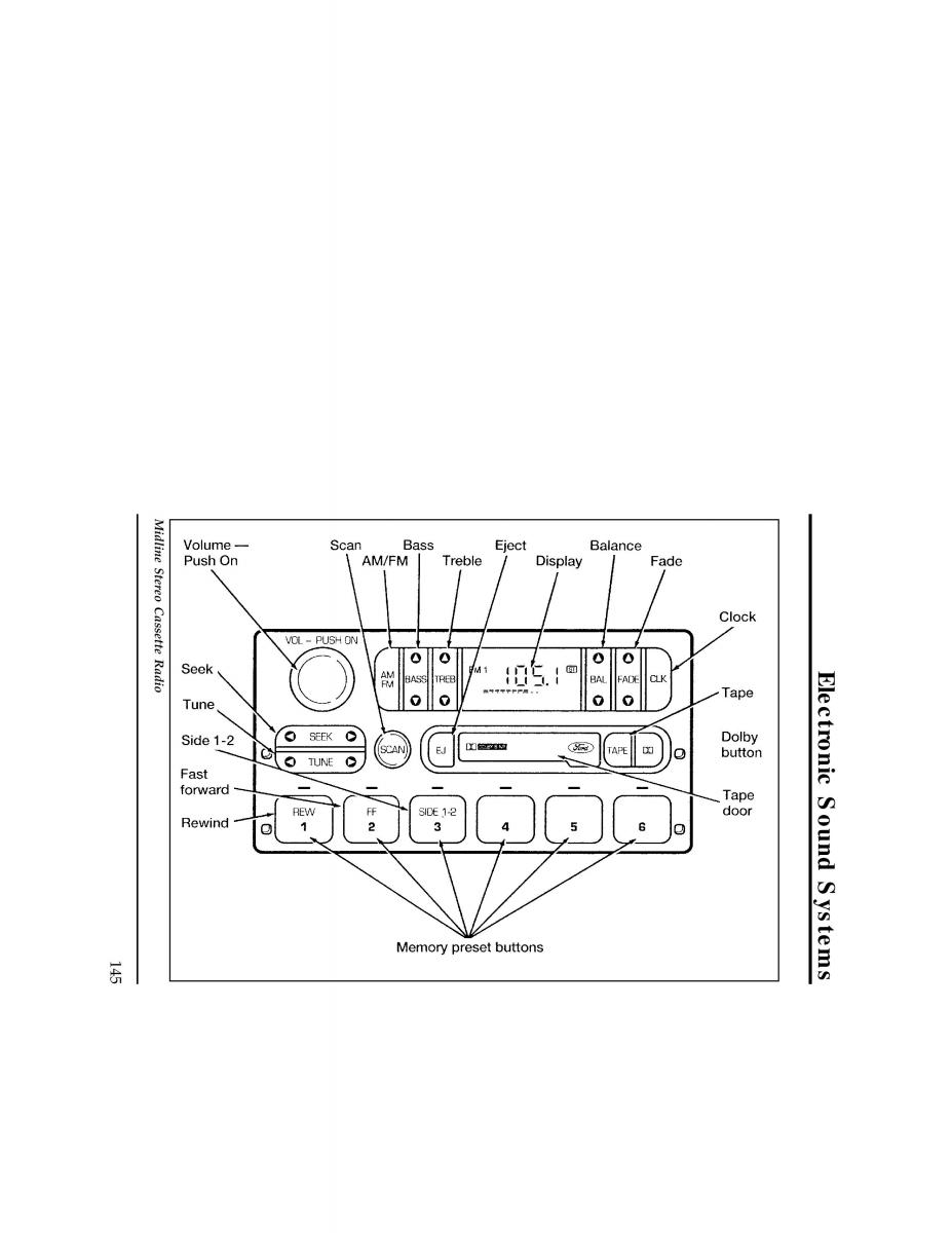 Ford Ranger owners manual / page 145