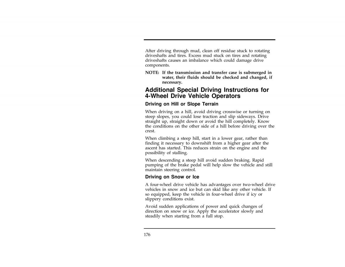 Ford Ranger owners manual / page 176