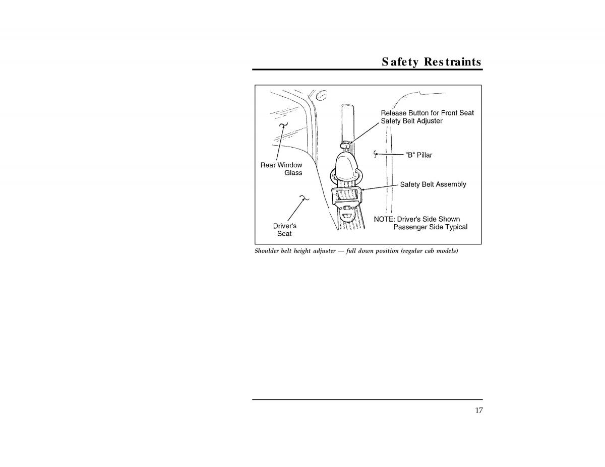 Ford Ranger owners manual / page 19