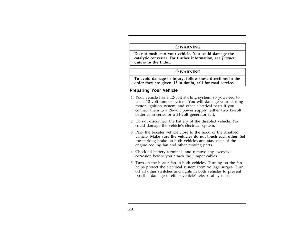 Ford Ranger owners manual / page 220