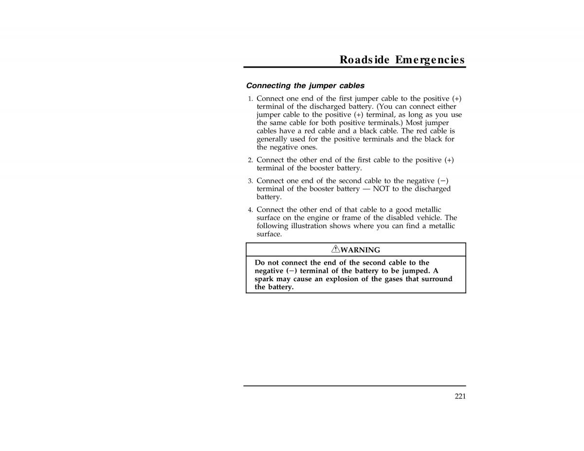 Ford Ranger owners manual / page 221