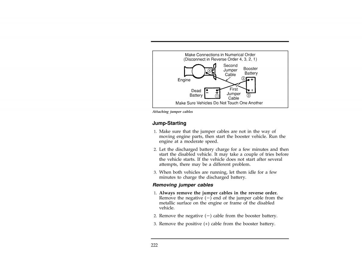 Ford Ranger owners manual / page 222