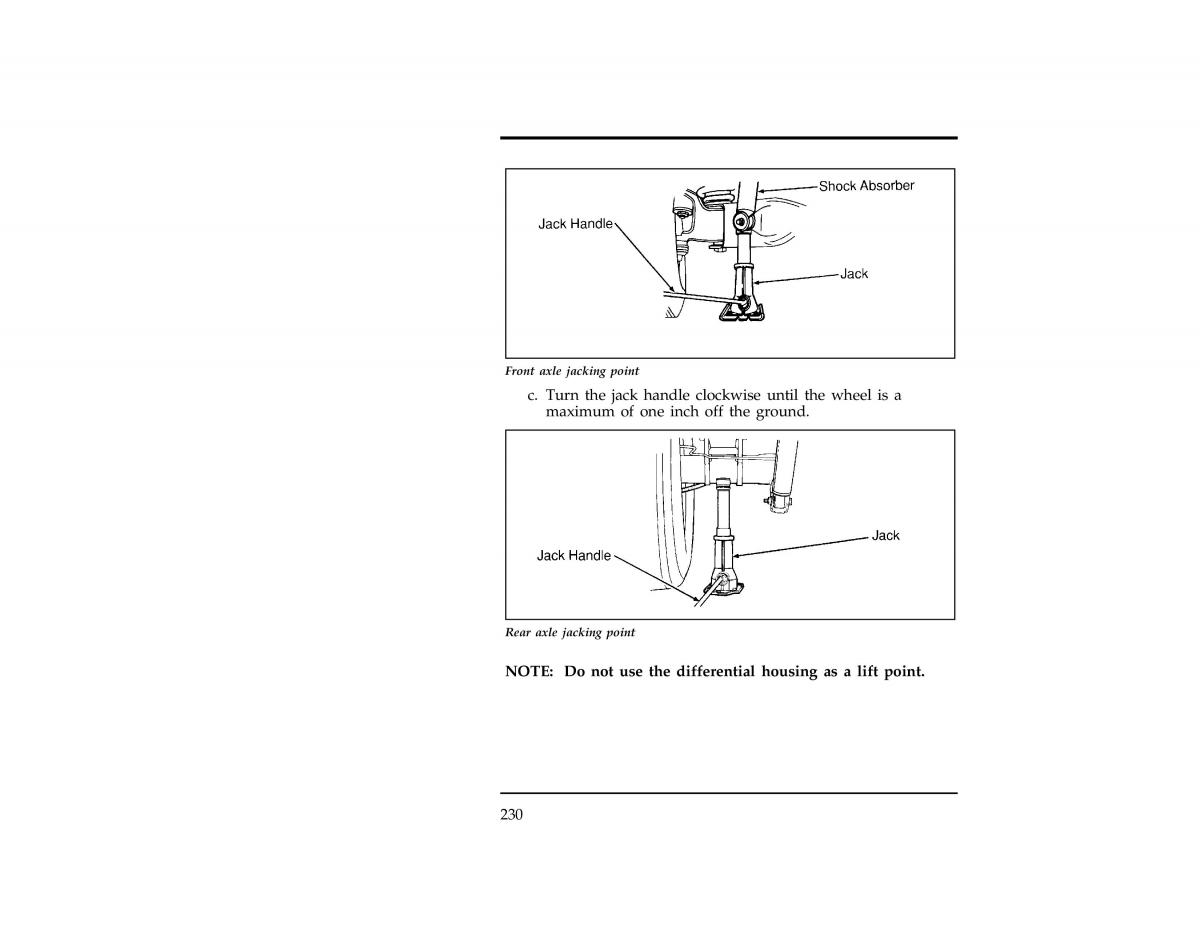 Ford Ranger owners manual / page 230