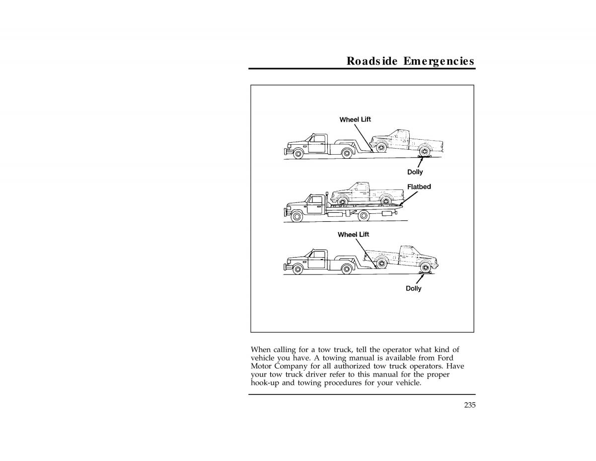 Ford Ranger owners manual / page 235