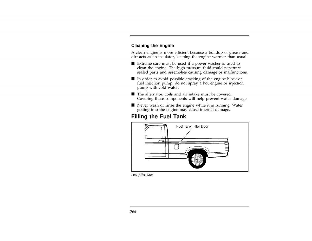 Ford Ranger owners manual / page 265