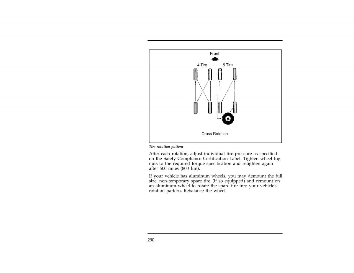 Ford Ranger owners manual / page 289