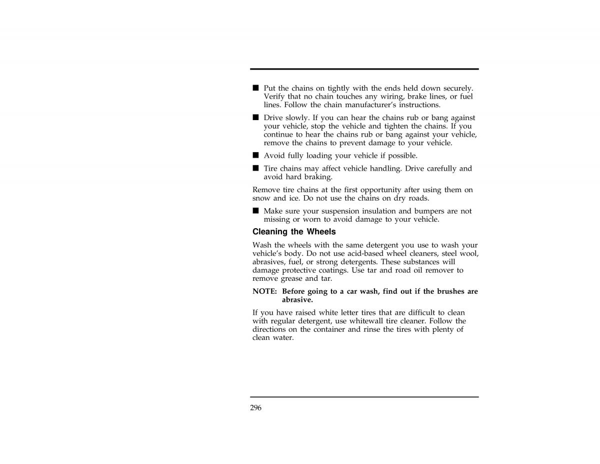 Ford Ranger owners manual / page 295