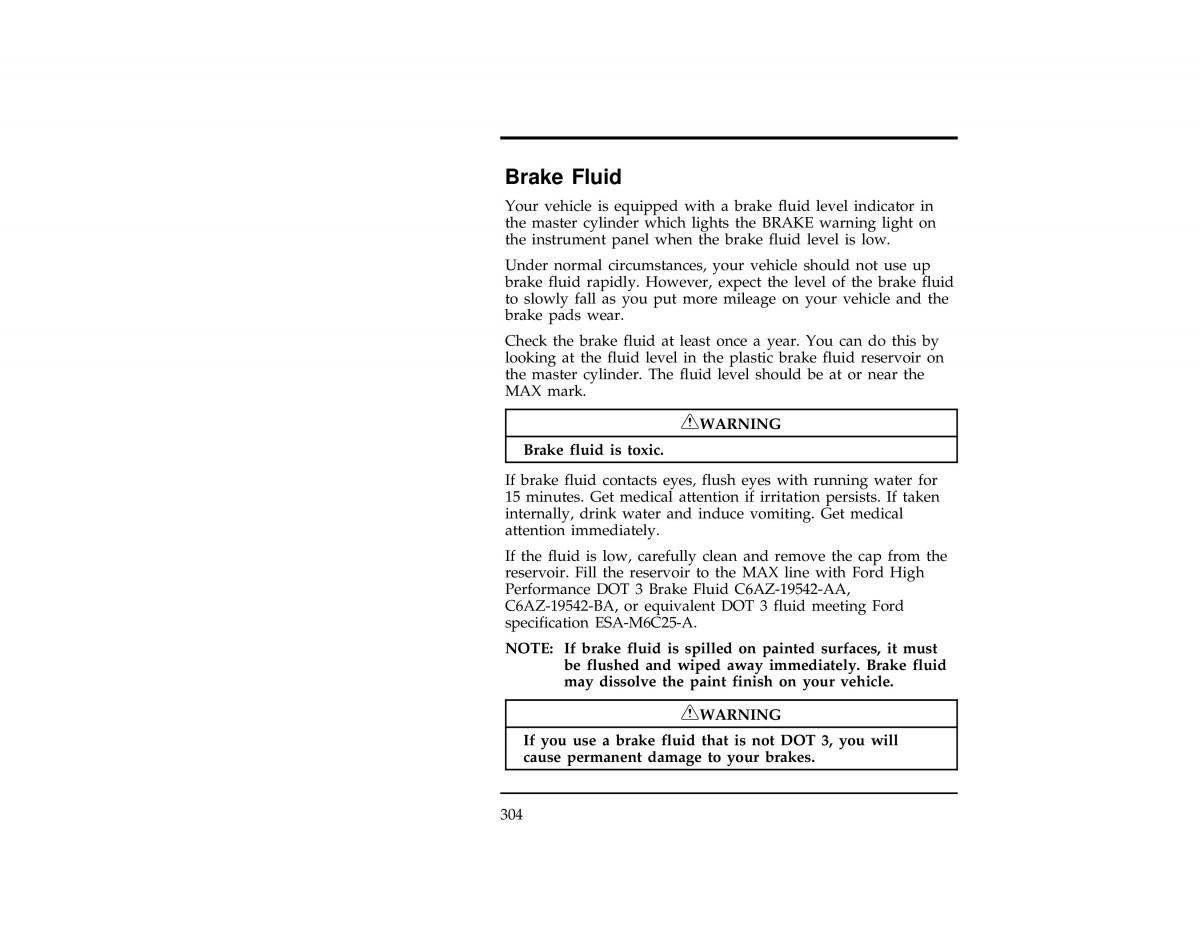 Ford Ranger owners manual / page 303