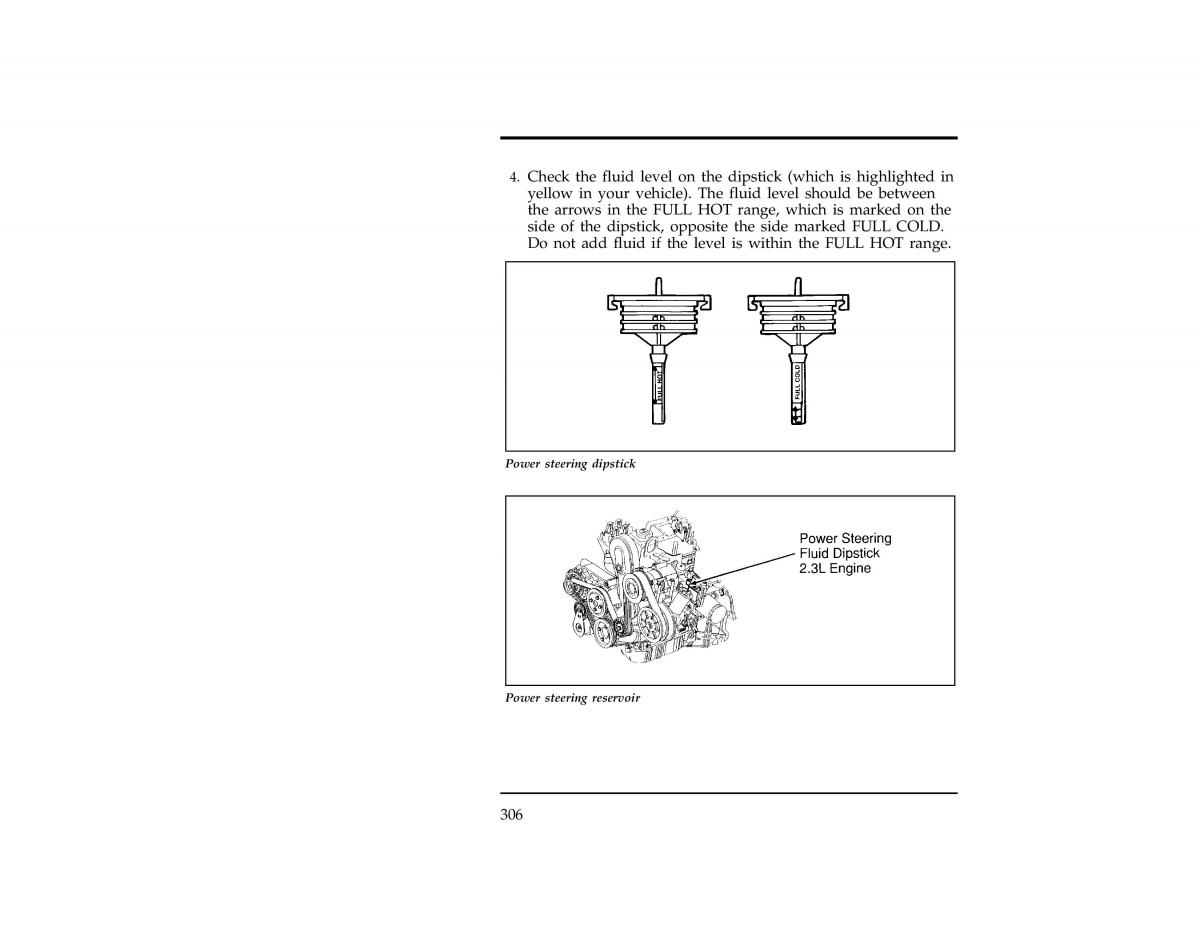 Ford Ranger owners manual / page 305