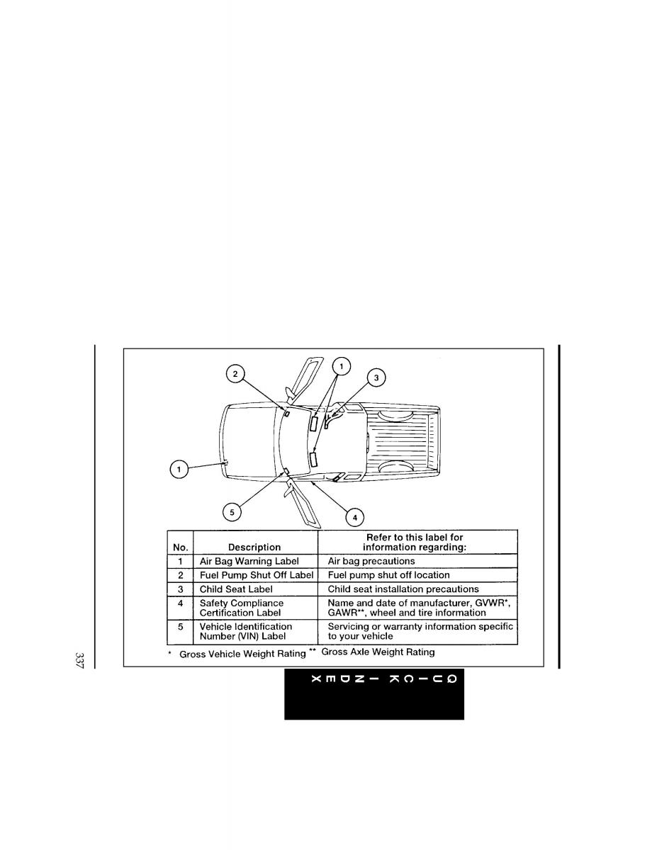 Ford Ranger owners manual / page 336