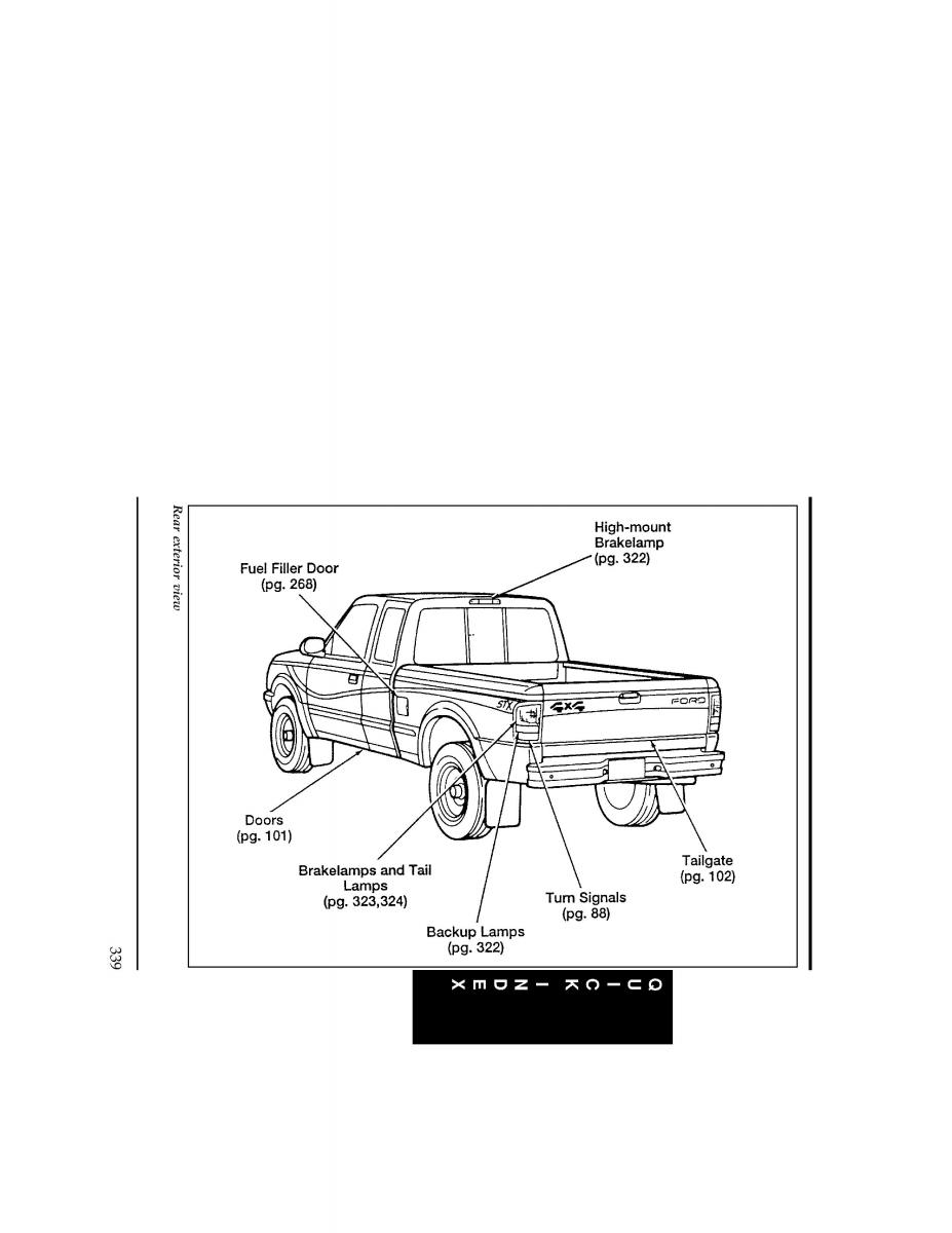 Ford Ranger owners manual / page 338