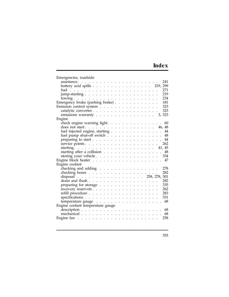 Ford Ranger owners manual / page 353