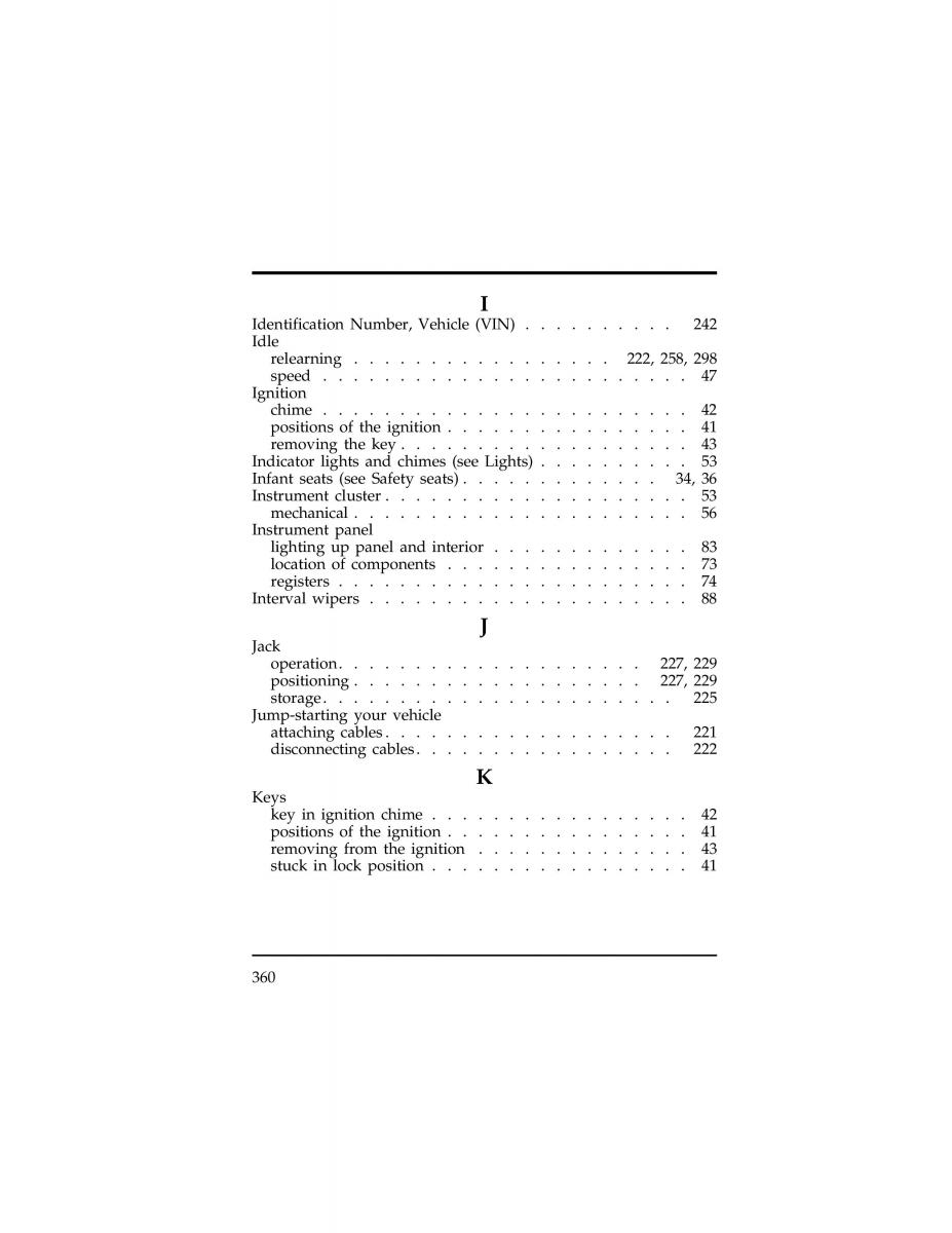 Ford Ranger owners manual / page 358